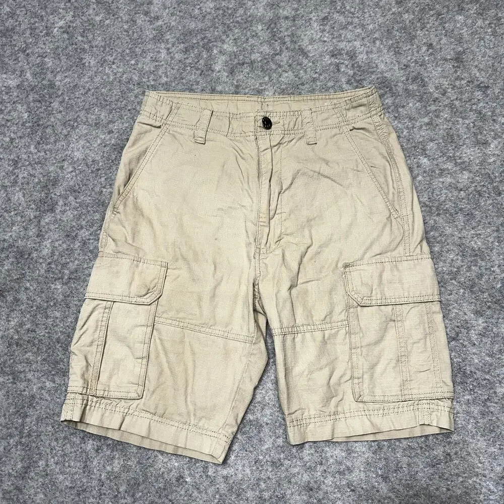 Champs Sports CSG Men's Cargo Shorts Size 30 Beige Cotton Shorts‎